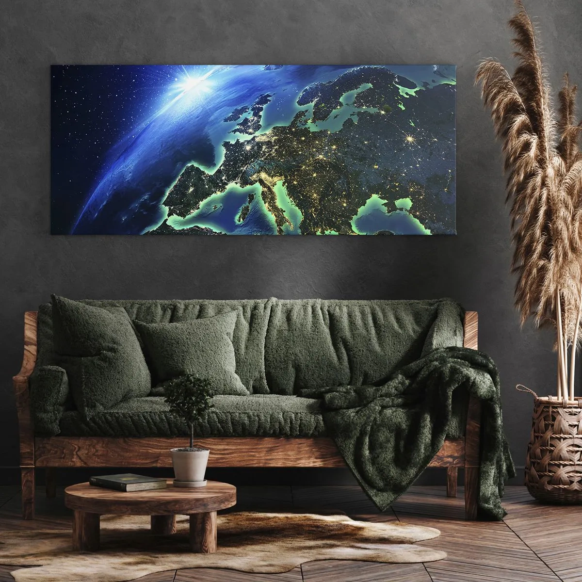 Quadro em tela - Uma Europa cintilante - 120x50 cm