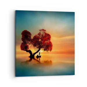 Quadro em tela - A distância e o silêncio do mundo - 70x70 cm