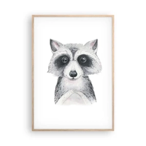 Pôster com moldura de carvalho claro - Um momento de emoção - 70x100 cm