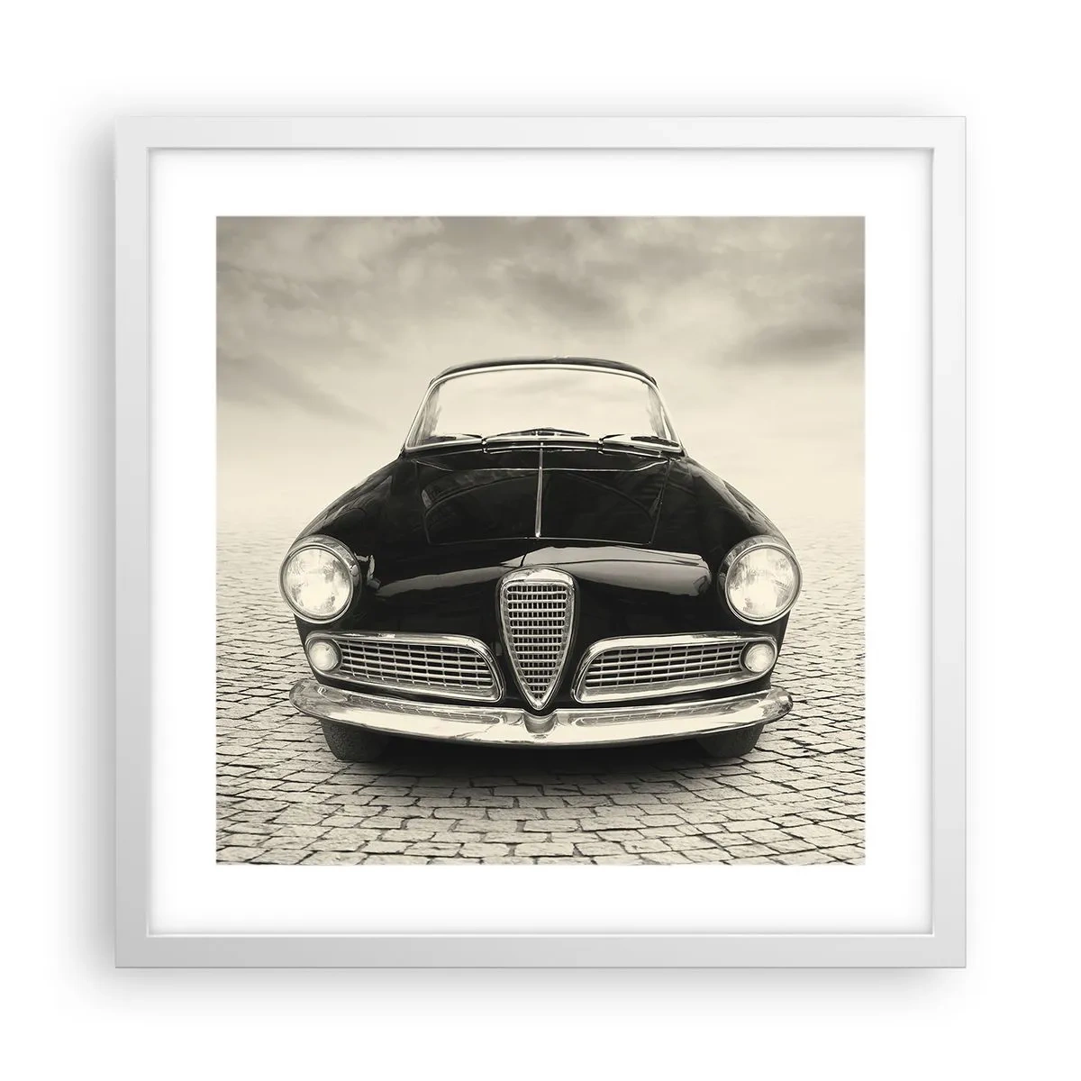 Pôster em moldura branca - E como não me amar? - 40x40 cm