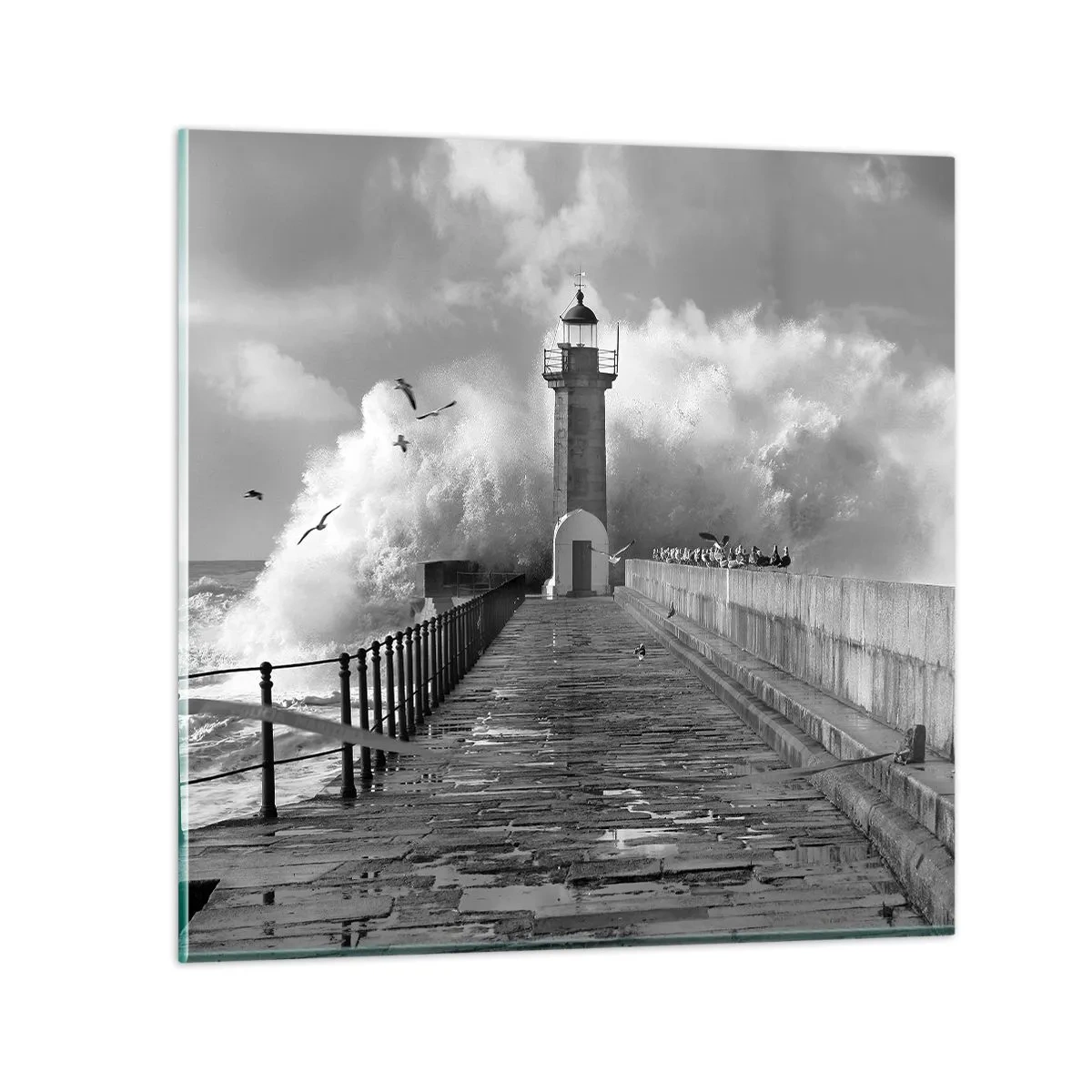 Quadro em vidro - Destemida - 70x70 cm