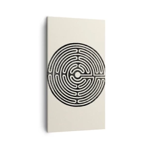 Quadro em tela - Ordem misteriosa - 45x80 cm