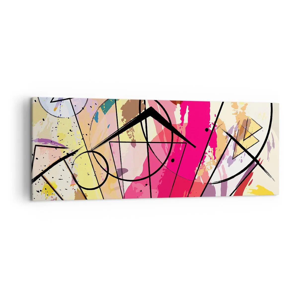 Quadro em tela - Explosão - 140x50 cm