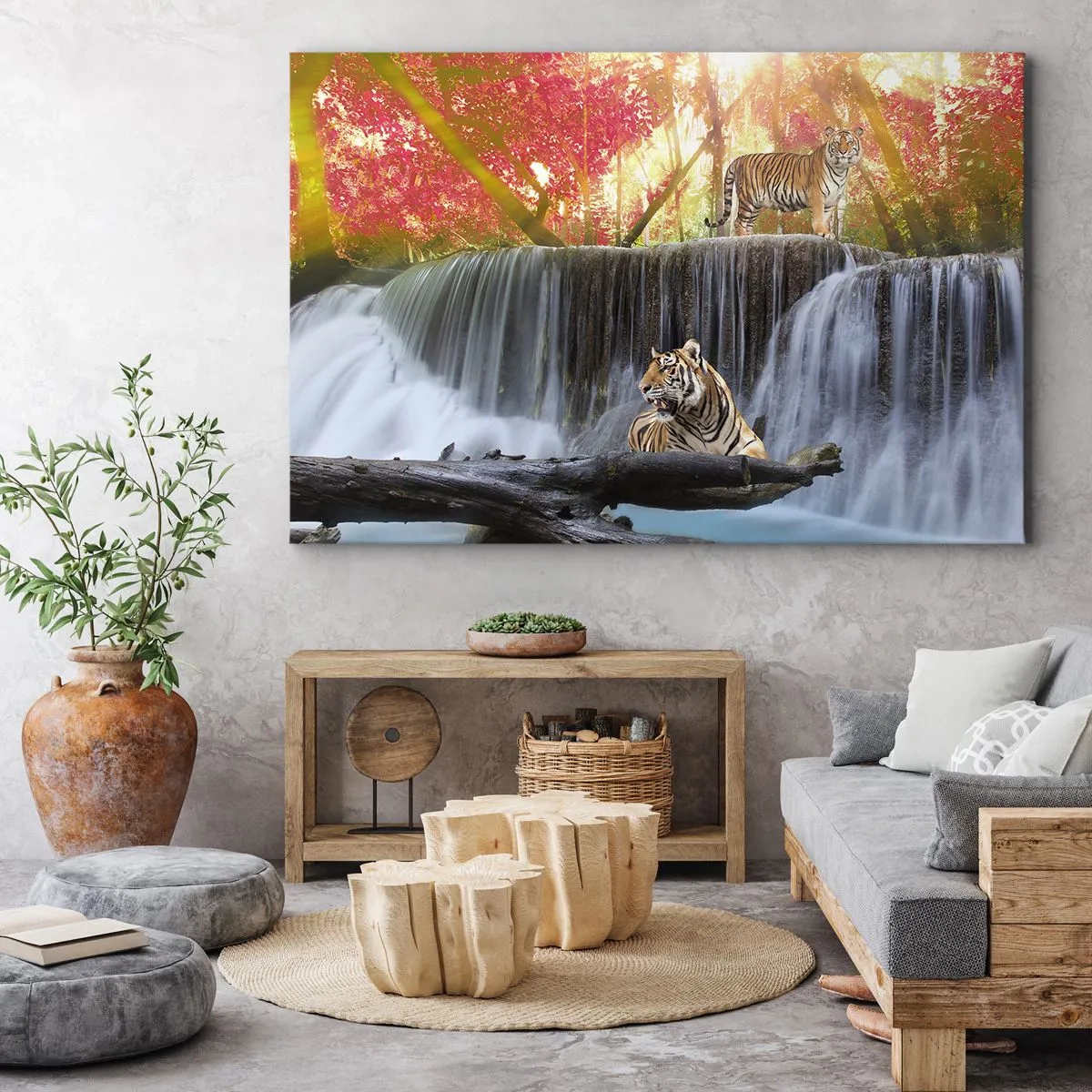 Quadro em tela - Paisagem surrealista    - 120x80 cm