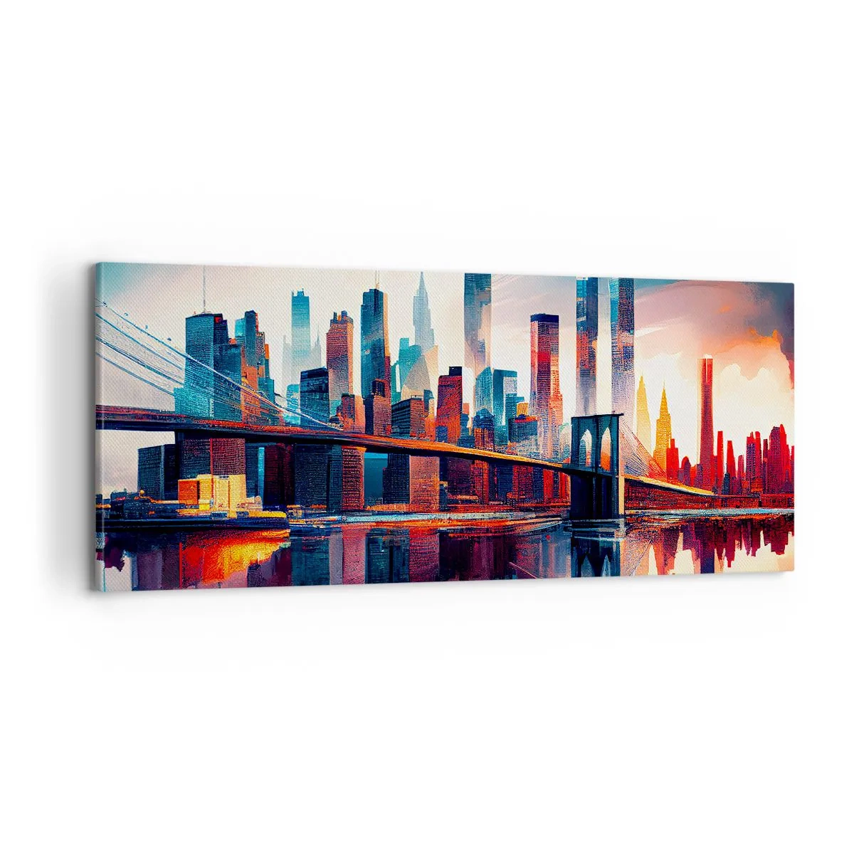 Quadro em tela - Nova York dos sonhos - 100x40 cm