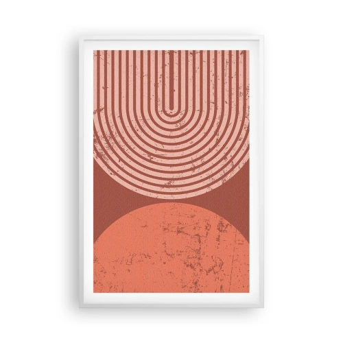 Pôster em moldura branca - Relacionamento próximo - 61x91 cm