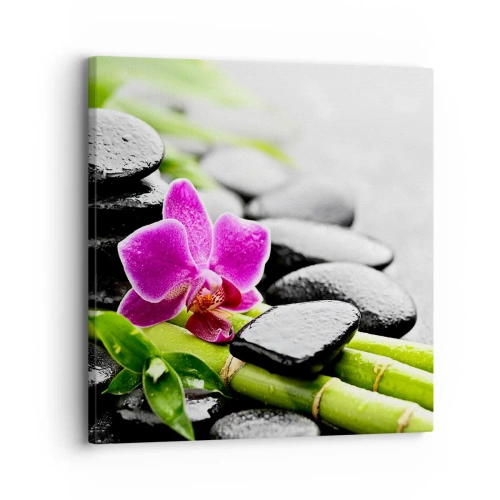 Quadro em tela - Calmo equilíbrio - 30x30 cm