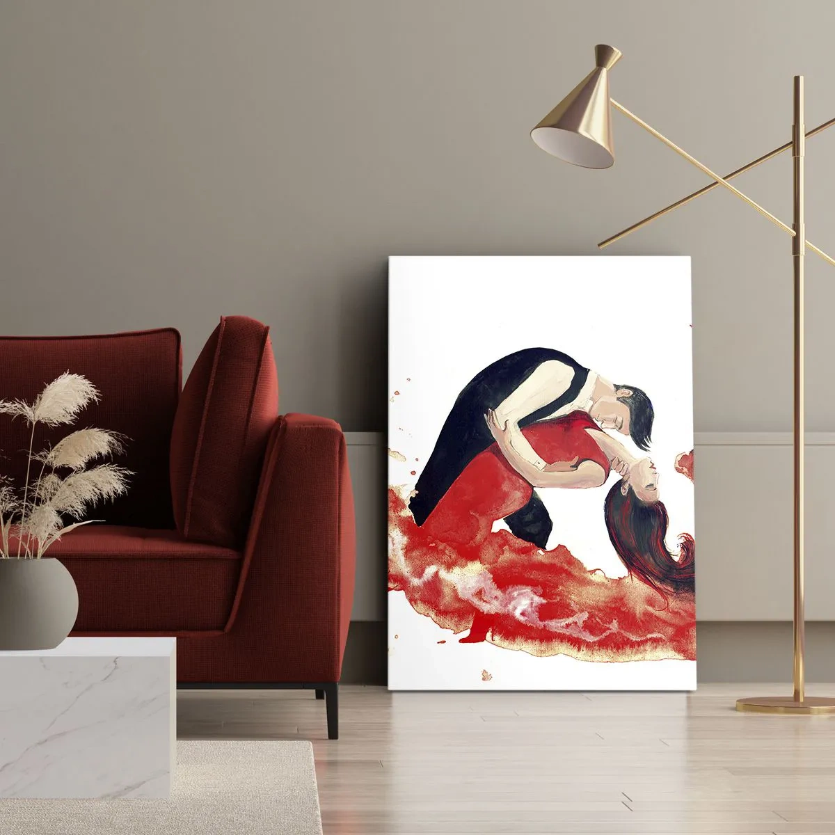 Quadro em tela - Tango - uma onda sensual - 80x120 cm