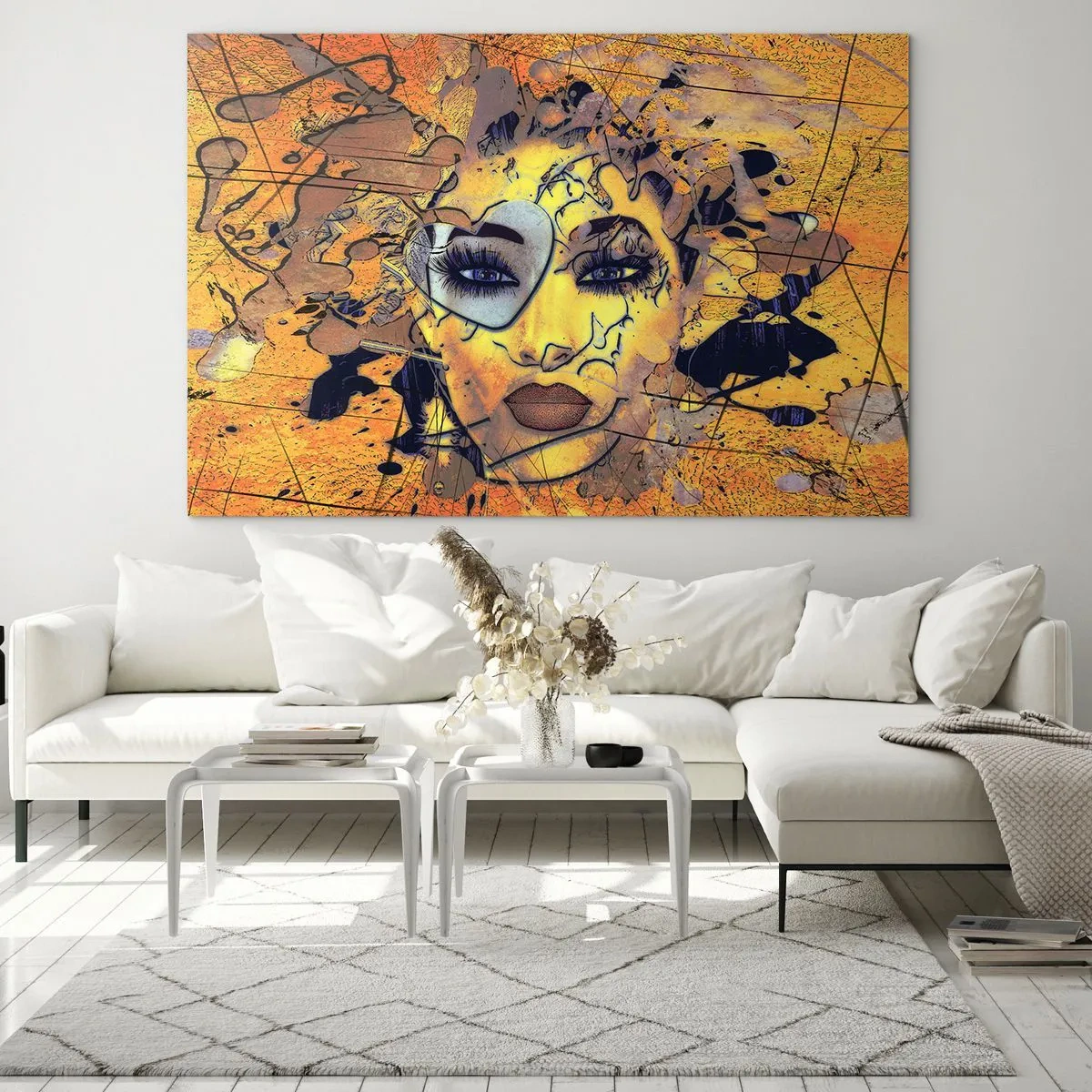 Quadro em vidro - Beleza ensolarada - 120x80 cm