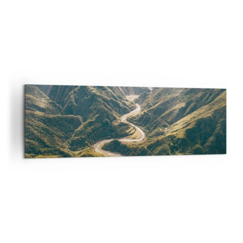Quadro em tela - Direto do coração das montanhas - 160x50 cm