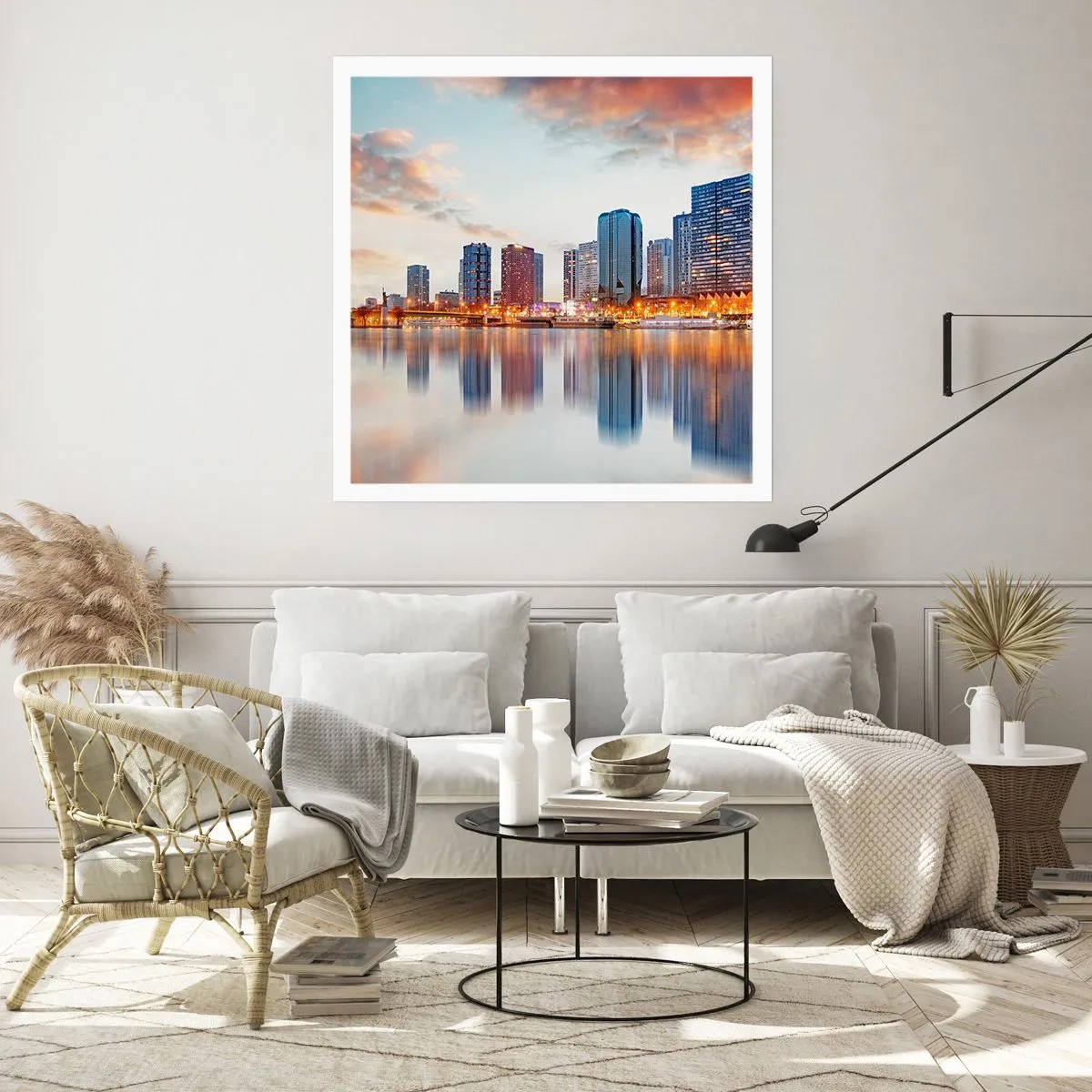 Pôster - A tranquilidade monumental de Paris - 40x40 cm