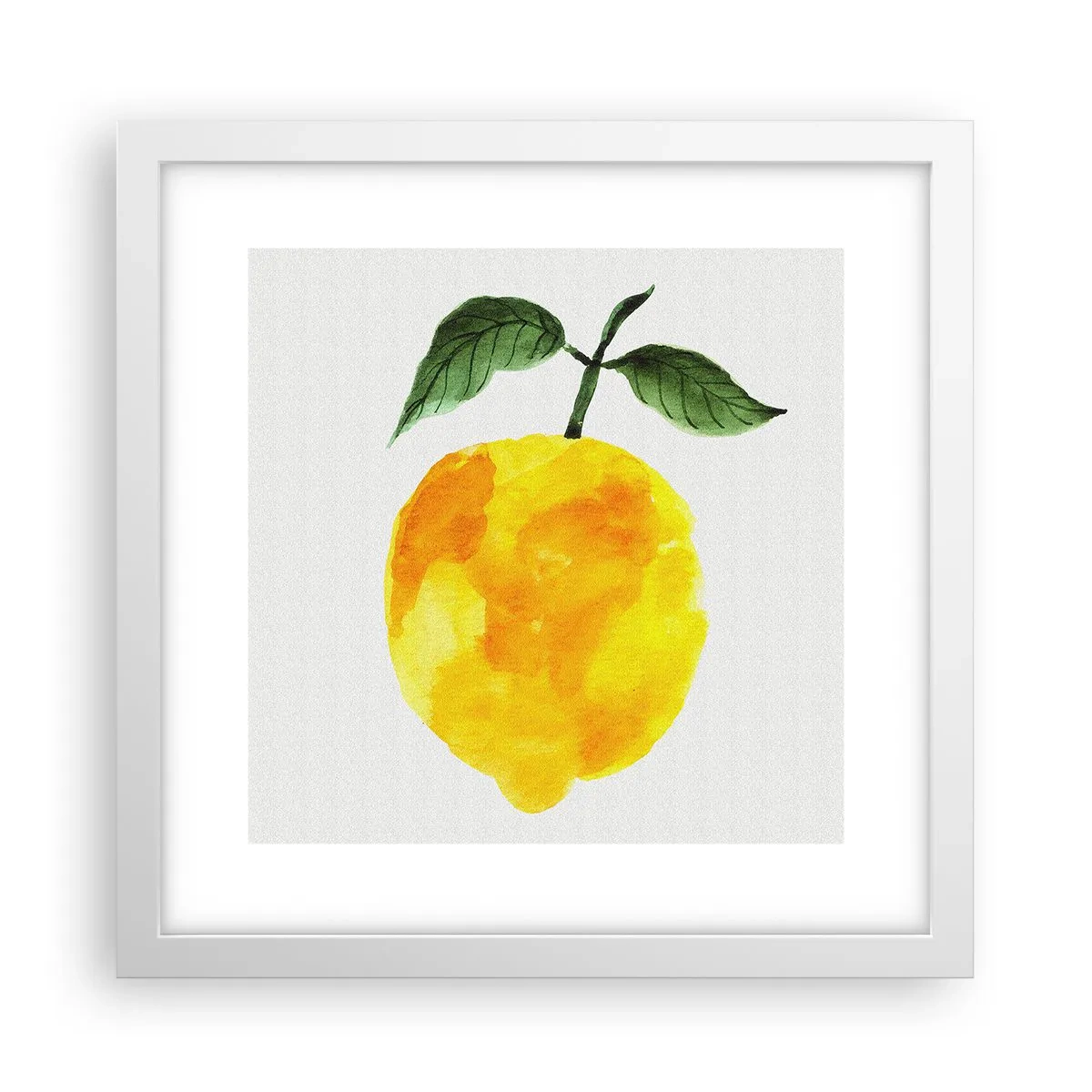 Pôster em moldura branca - Como saborear o sol - 30x30 cm