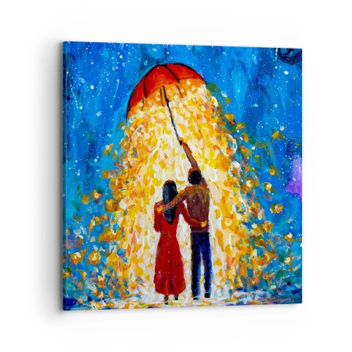 Quadro em tela - A magia de uma noite chuvosa? - 70x70 cm