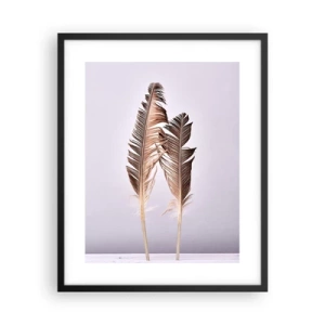 Pôster com moldura preta - Contra o nada - 40x50 cm