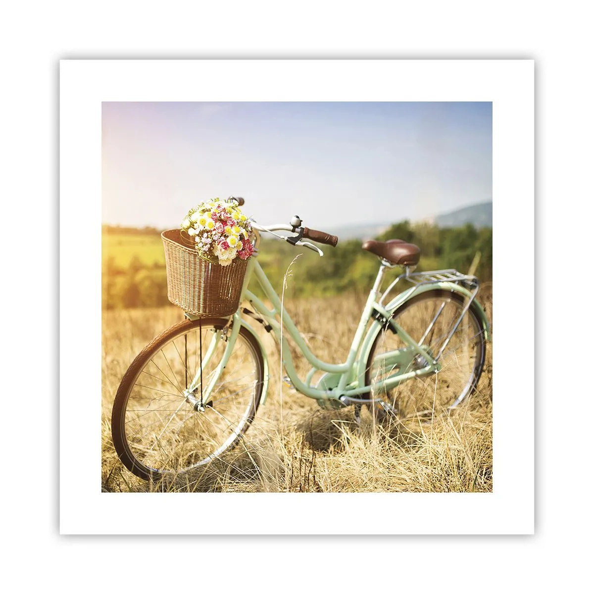 Pôster - Vou ficar aqui por um tempo - 40x40 cm