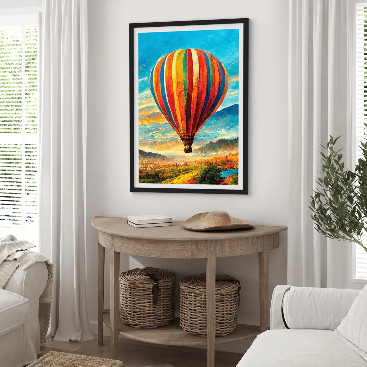 Pôster com moldura preta - Com silêncio enxergas mais - 70x100 cm