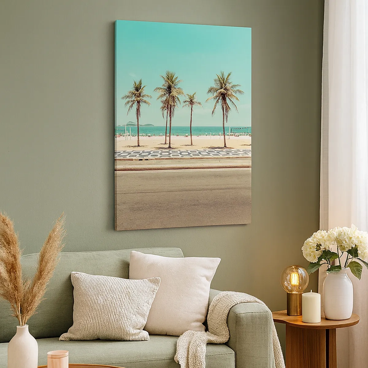 Quadro em tela - Em guarda da praia - 50x70 cm