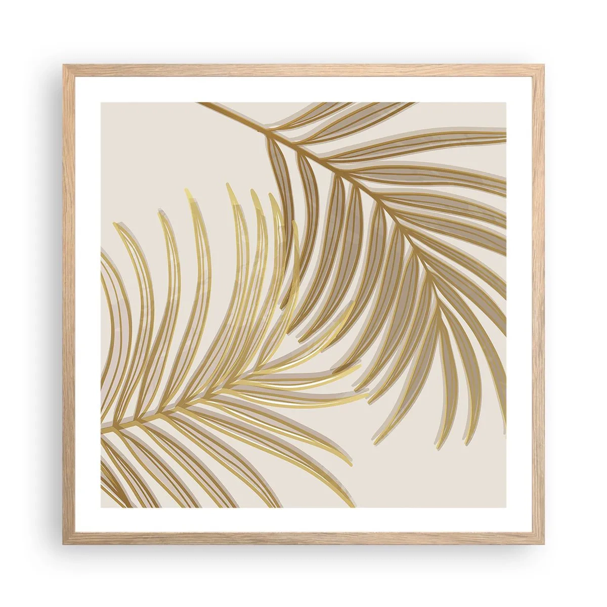 Pôster com moldura de carvalho claro - Palma de Ouro! - 60x60 cm
