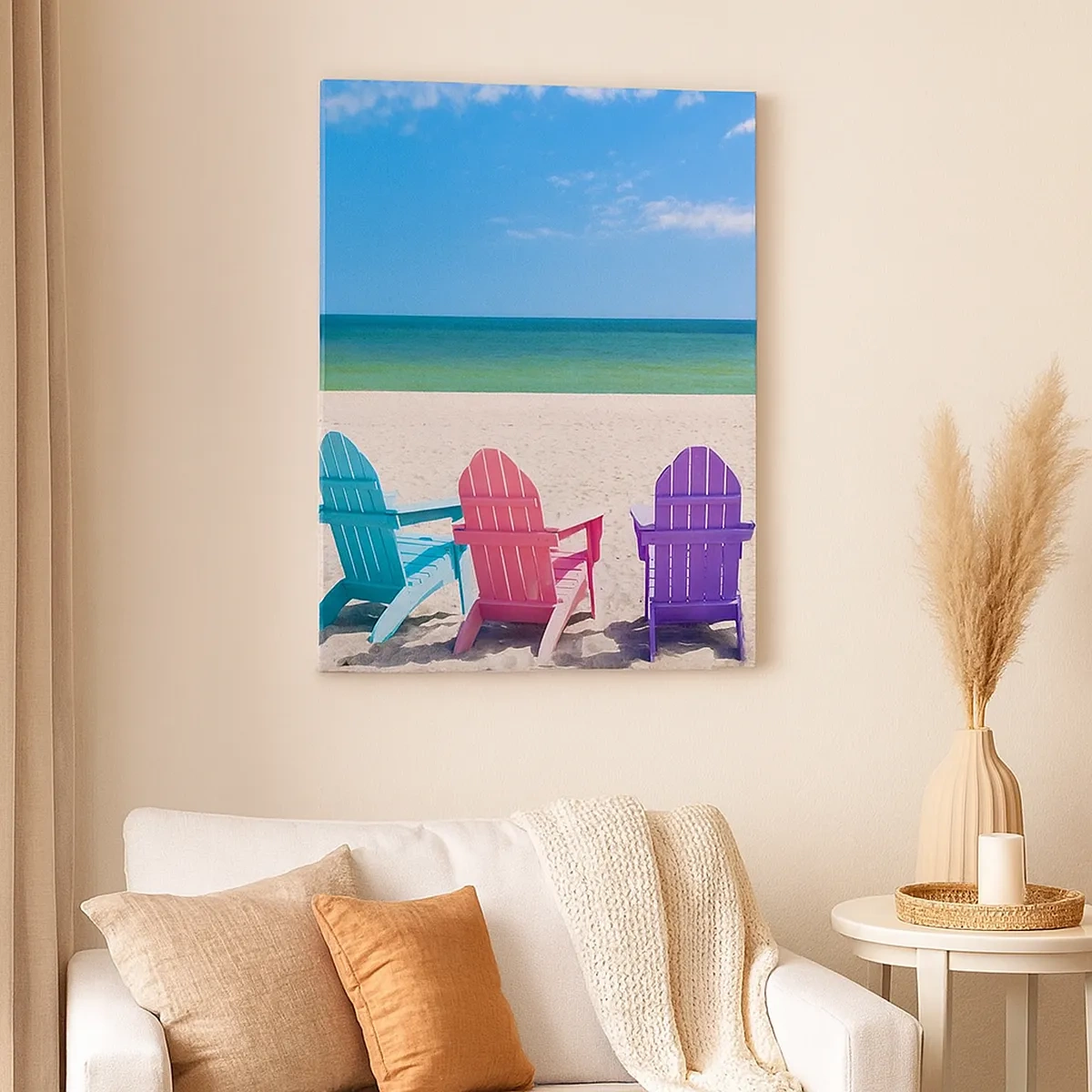 Quadro em tela - Praia do arco-íris - 50x70 cm