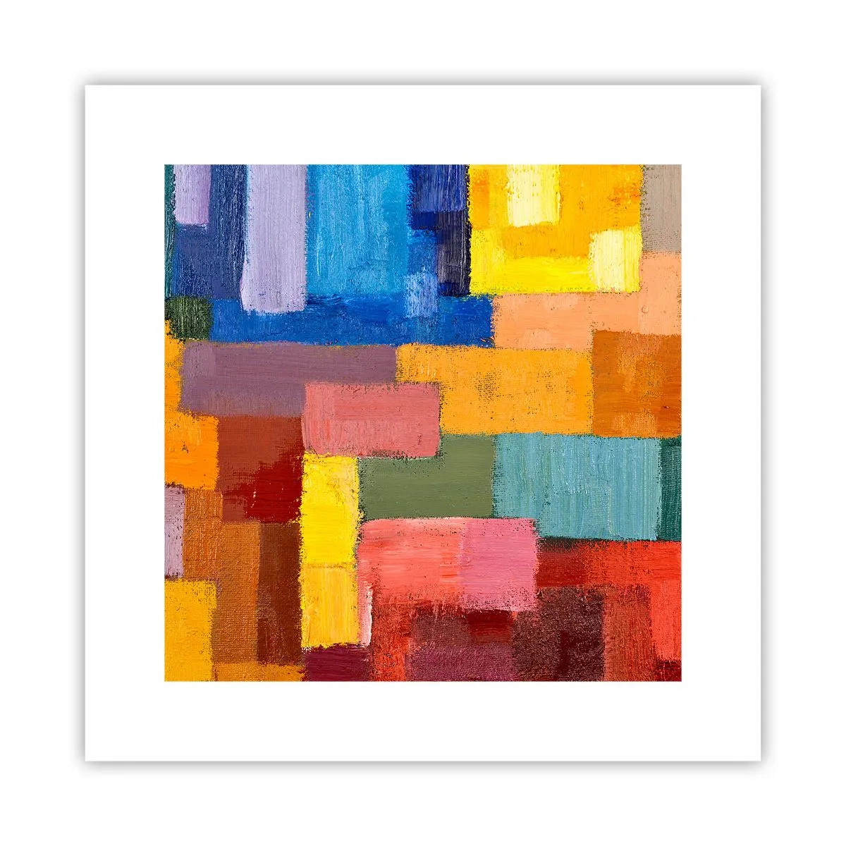 Pôster - Cada um diferente, todos coloridos - 30x30 cm