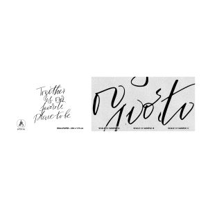 Amostra de papel de parede Premium Sand - Também sente isso? - Tipografia, Afirmação, Máxima - 100x30 cm