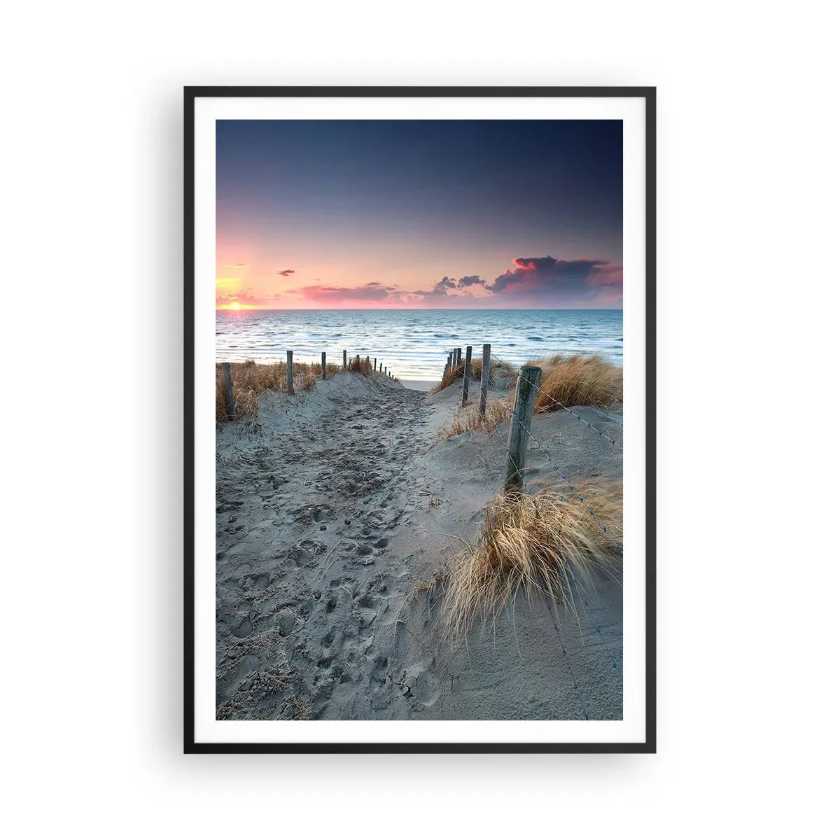 Pôster com moldura preta - Derramou um arco-íris de esplendor radiante.... - 70x100 cm