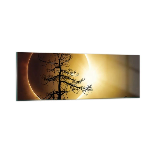 Quadro em vidro - Eclipse total - 90x30 cm