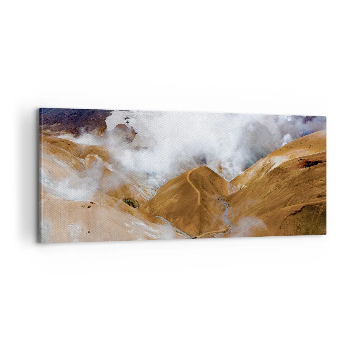 Quadro em tela - A beleza crua da Islândia - 100x40 cm
