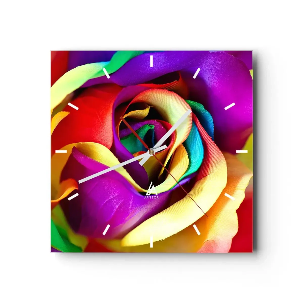 Relógio de parede - Relógio em vidro - É impossível - 30x30 cm