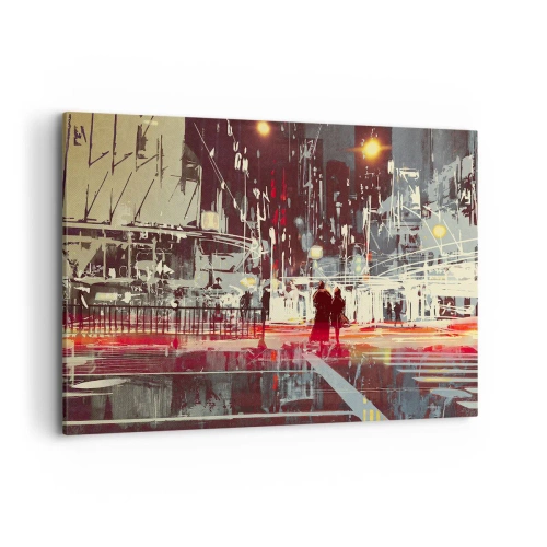 Quadro em tela - Travessia metropolitana - 120x80 cm