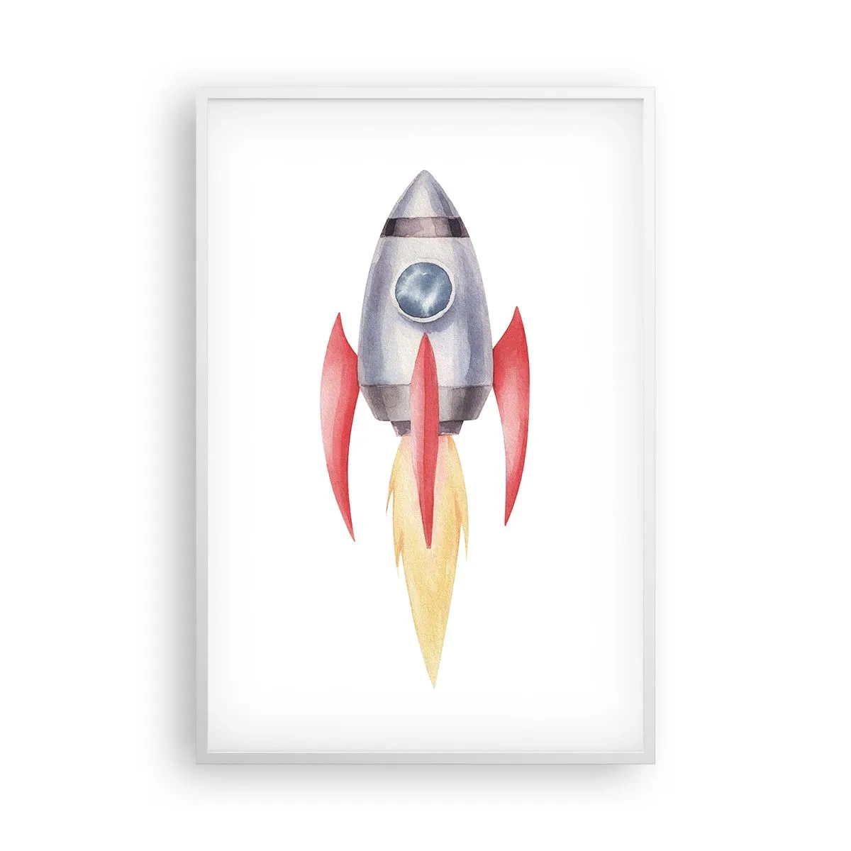 Pôster em moldura branca - Mais alto, mais rápido e mais longe - 61x91 cm