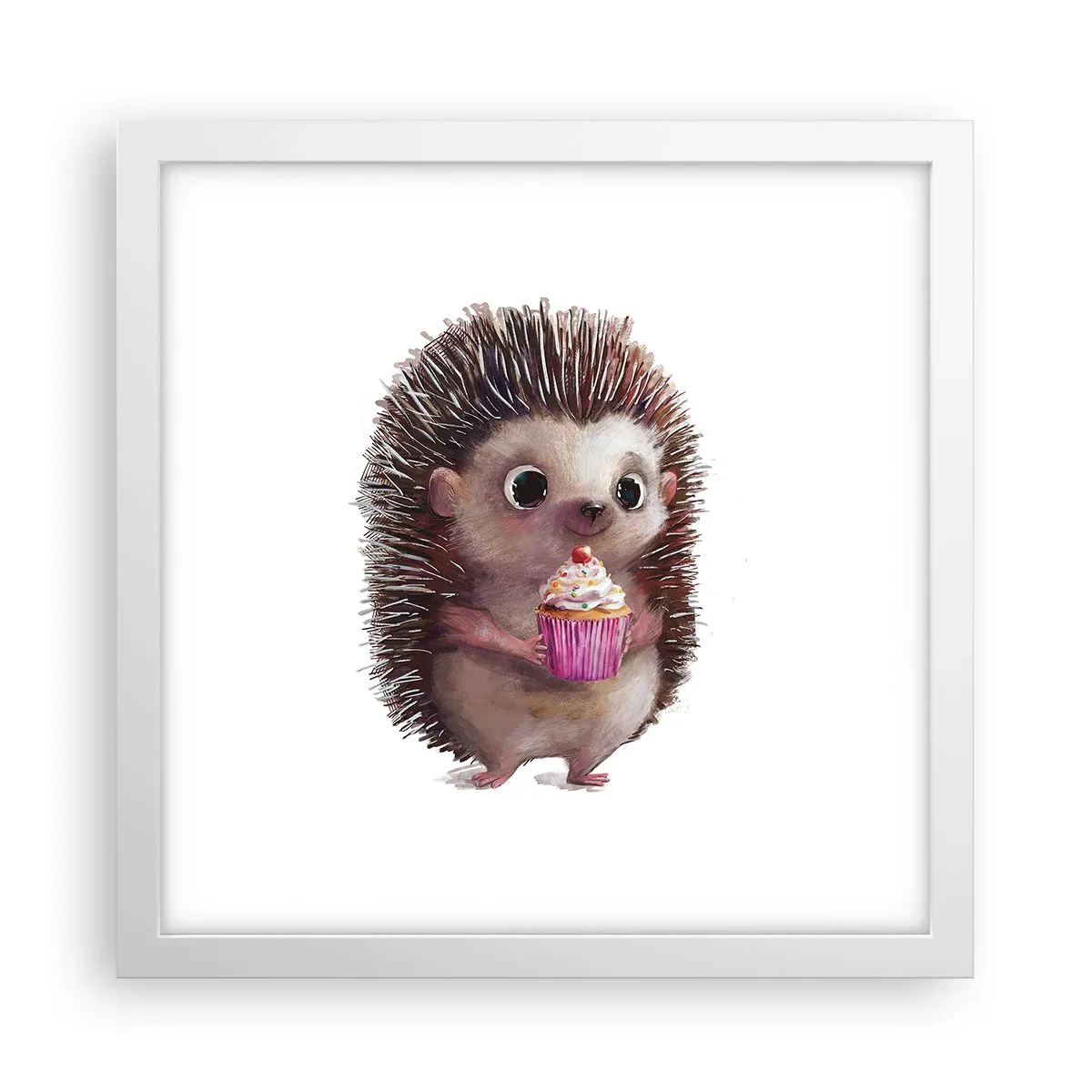 Pôster em moldura branca - A celebração é diária - 30x30 cm