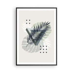 Pôster com moldura preta - Natureza e geometria – duas ordens? - 70x100 cm