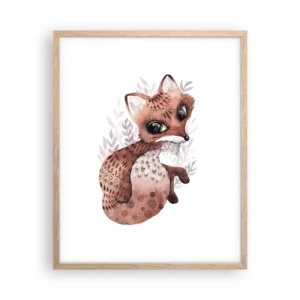 Pôster com moldura de carvalho claro - Como não amar - 40x50 cm