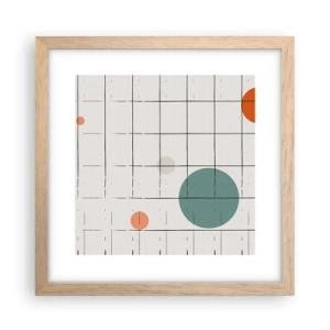 Pôster com moldura de carvalho claro - Encurralado. Nós ou eles? - 30x30 cm