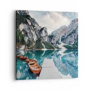 Quadro em tela - Vamos mostrar-lhe a beleza - 40x40 cm