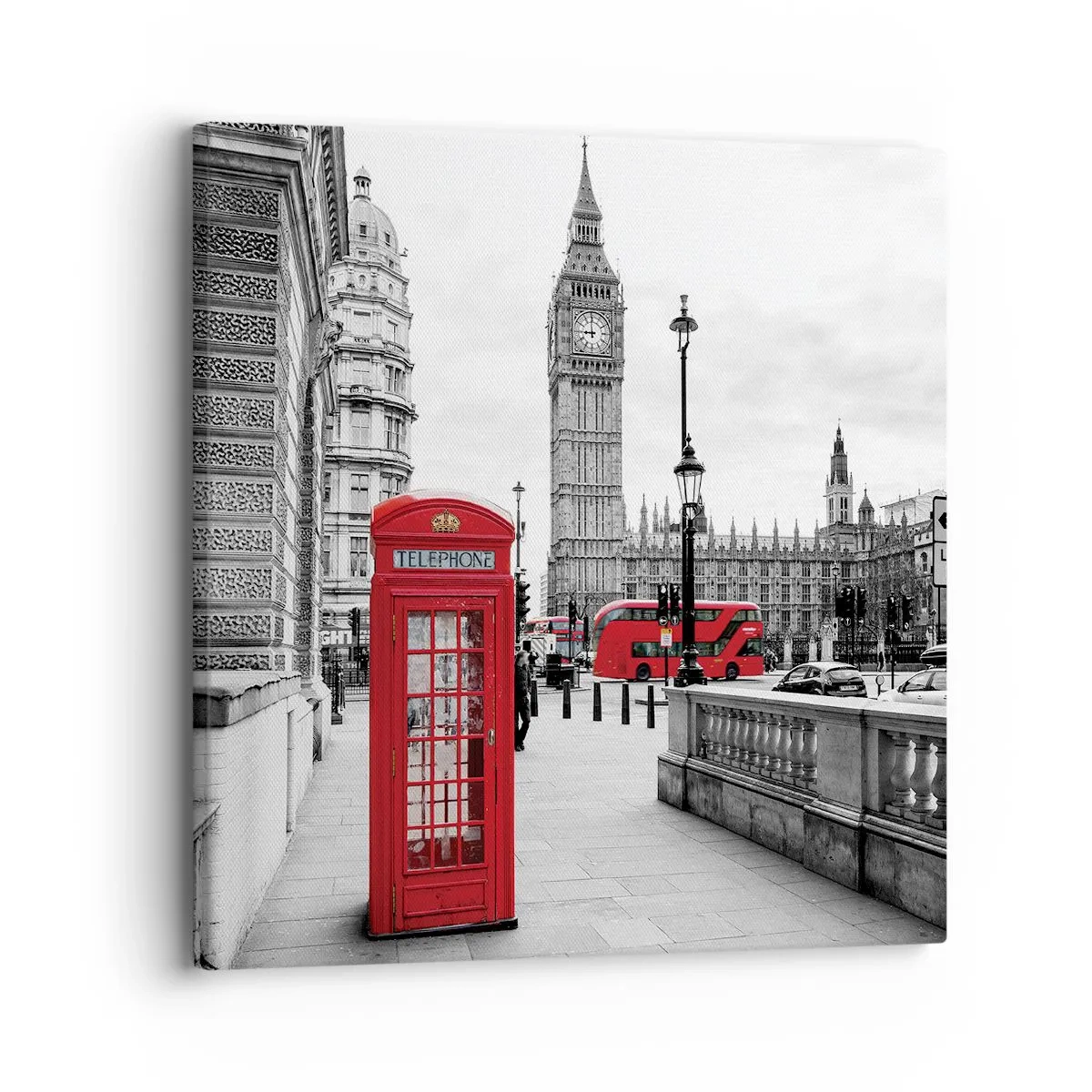 Quadro em tela - Sem dúvida, Londres - 30x30 cm