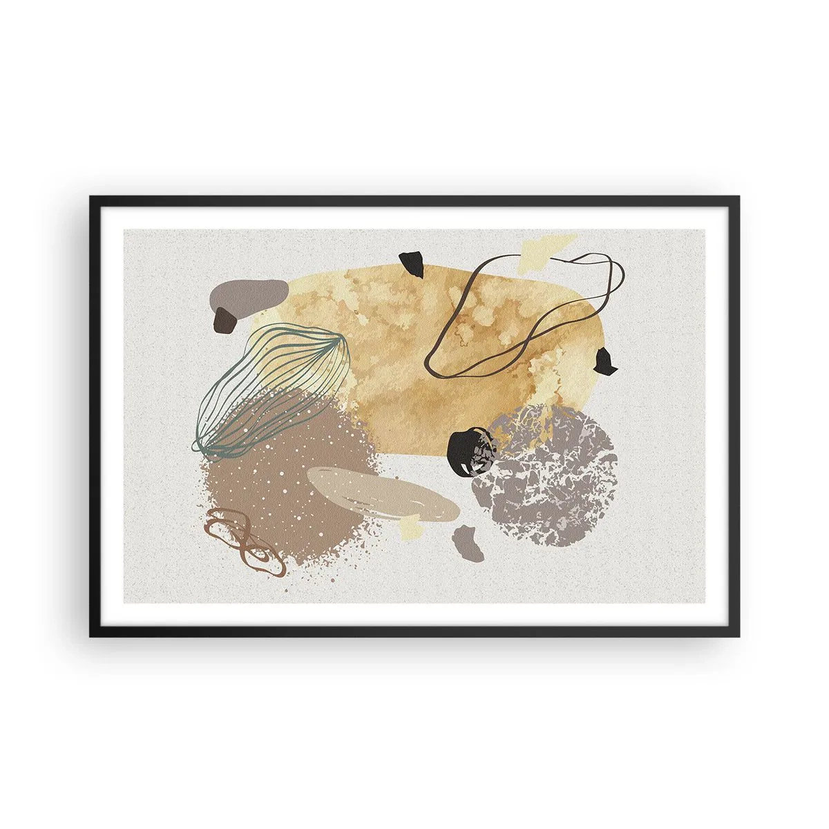 Pôster com moldura preta - Plumcologia aplicada - 91x61 cm