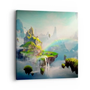 Quadro em tela - Meio do céu - as ilhas felizes - 40x40 cm