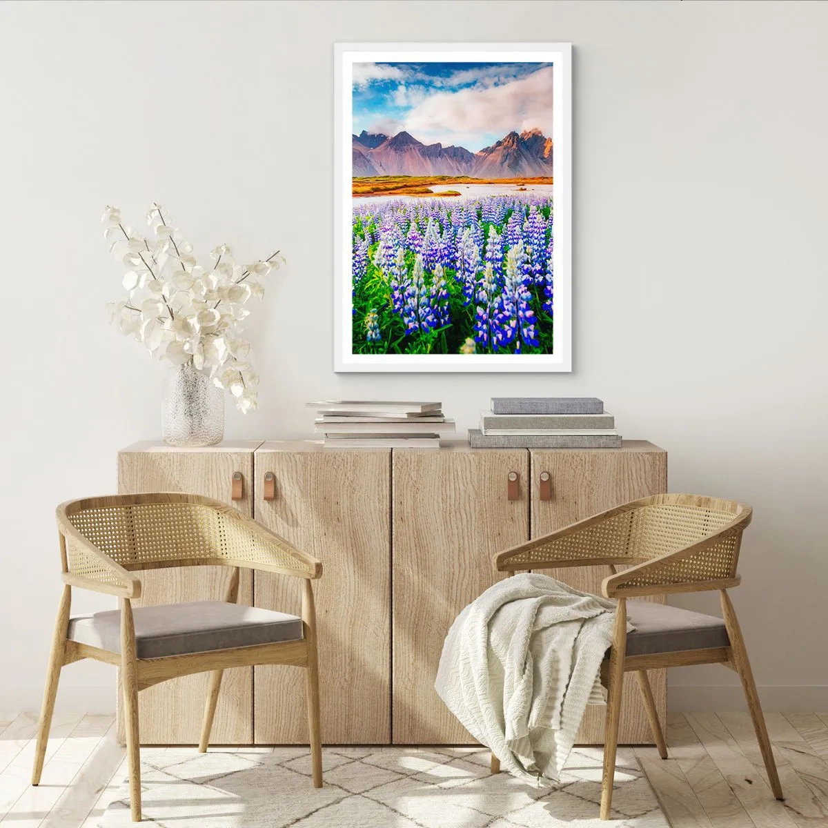 Pôster em moldura branca - Força e severidade ao lado da suavidade - 40x50 cm