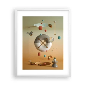 Pôster em moldura branca - Nada pode acontecer - 40x50 cm