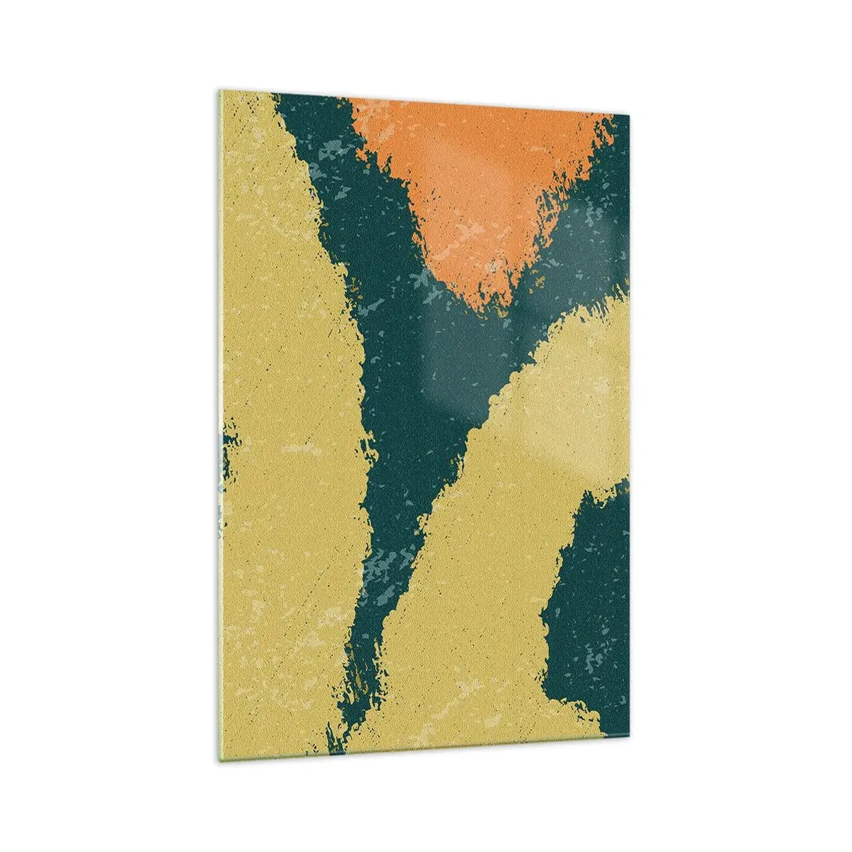 Quadro em vidro - Abstração – movimento lento - 70x100 cm