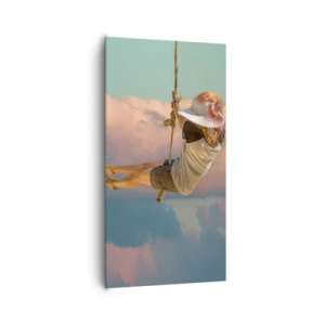 Quadro em tela - Diversão nas nuvens - 65x120 cm