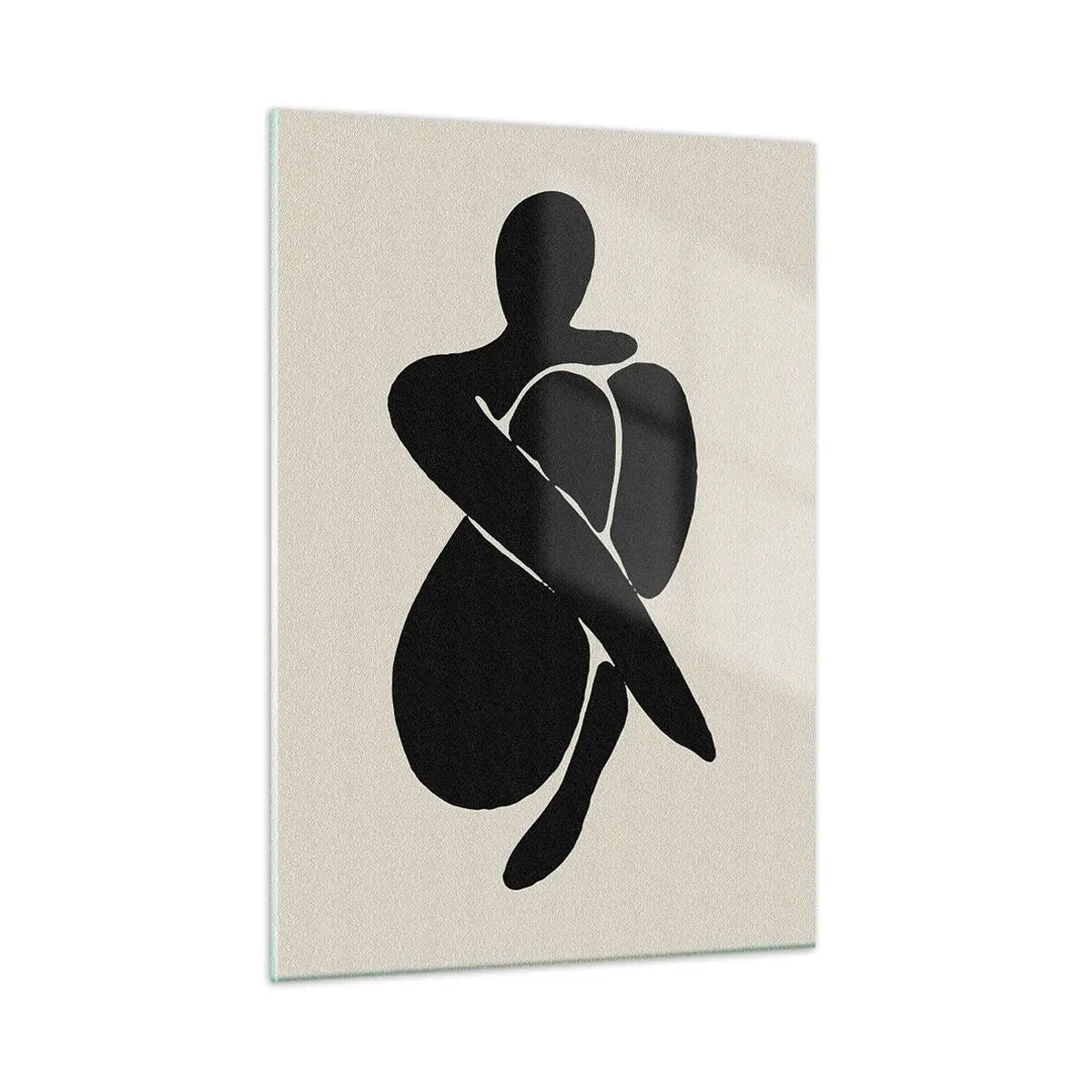 Quadro em vidro - Em seus próprios braços - 50x70 cm