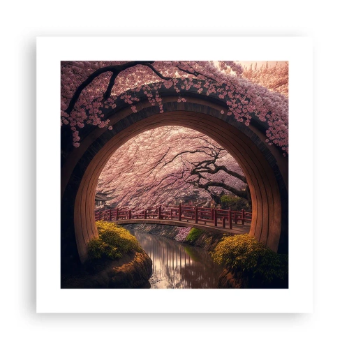 Pôster - Primavera japonesa - 40x40 cm