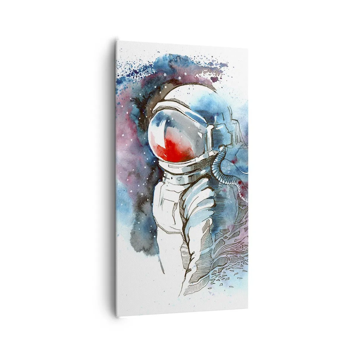 Quadro em tela - Sozinho com o espaço - 65x120 cm