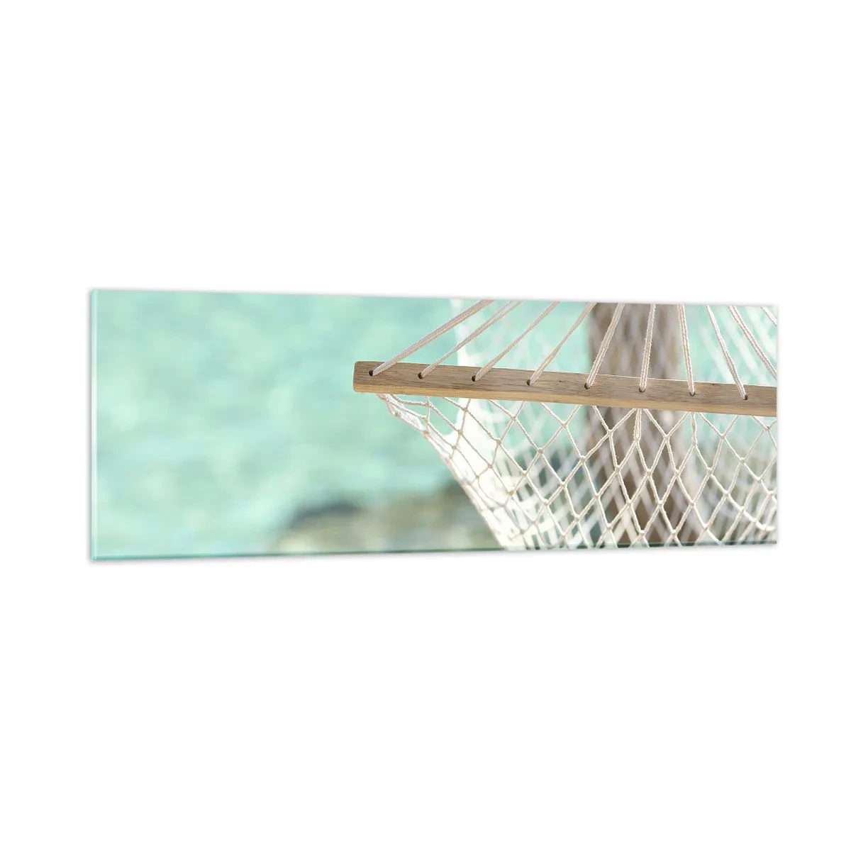 Quadro em vidro - Hora de relaxar - 90x30 cm