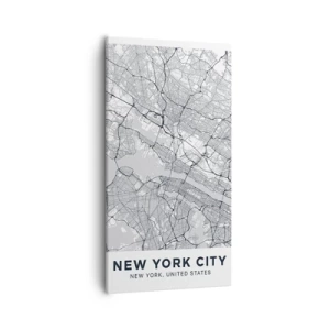 Quadro em tela - Anatomia de uma metrópole - 55x100 cm