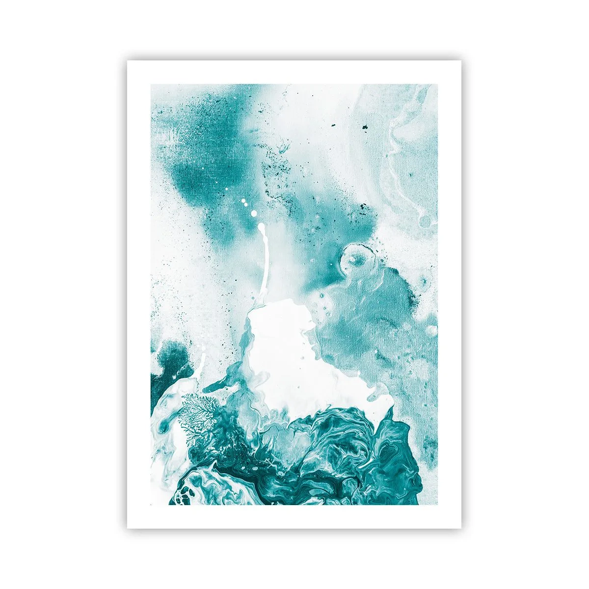 Pôster - Inundado em azul - 50x70 cm