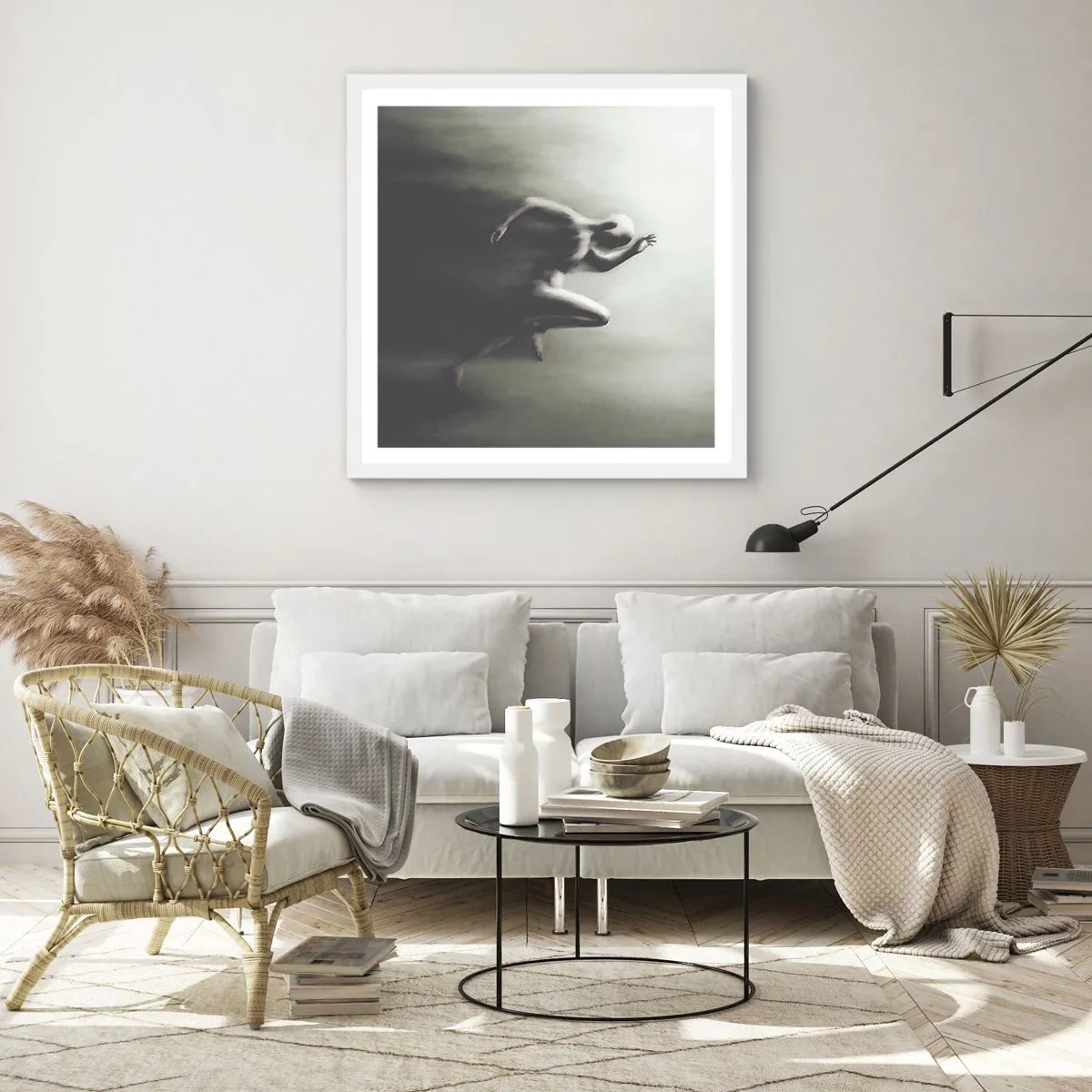 Pôster em moldura branca - Irresistível - 40x40 cm